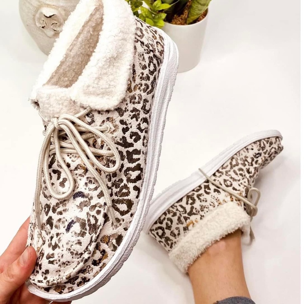 Leopard/Sherpa Loafers